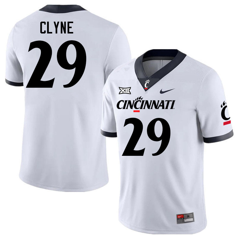 Cincinnati Bearcats #29 Stanley Clyne College Football Jerseys Stitched-White